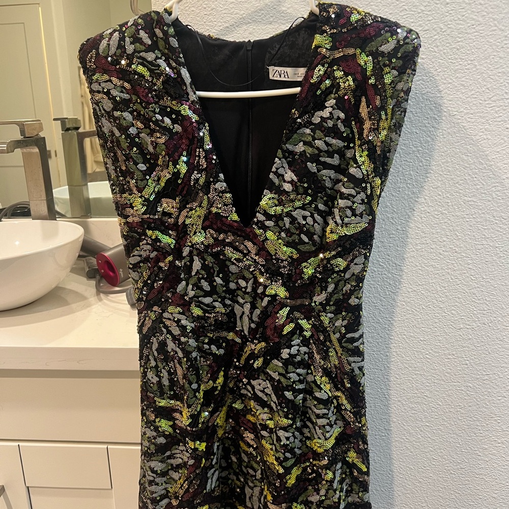 Zara sequin dress